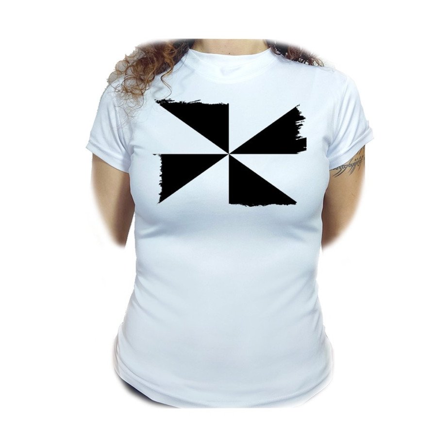 CAMISETA MUJER bandera de ceuta españa comunidad autonoma moda personalizada
