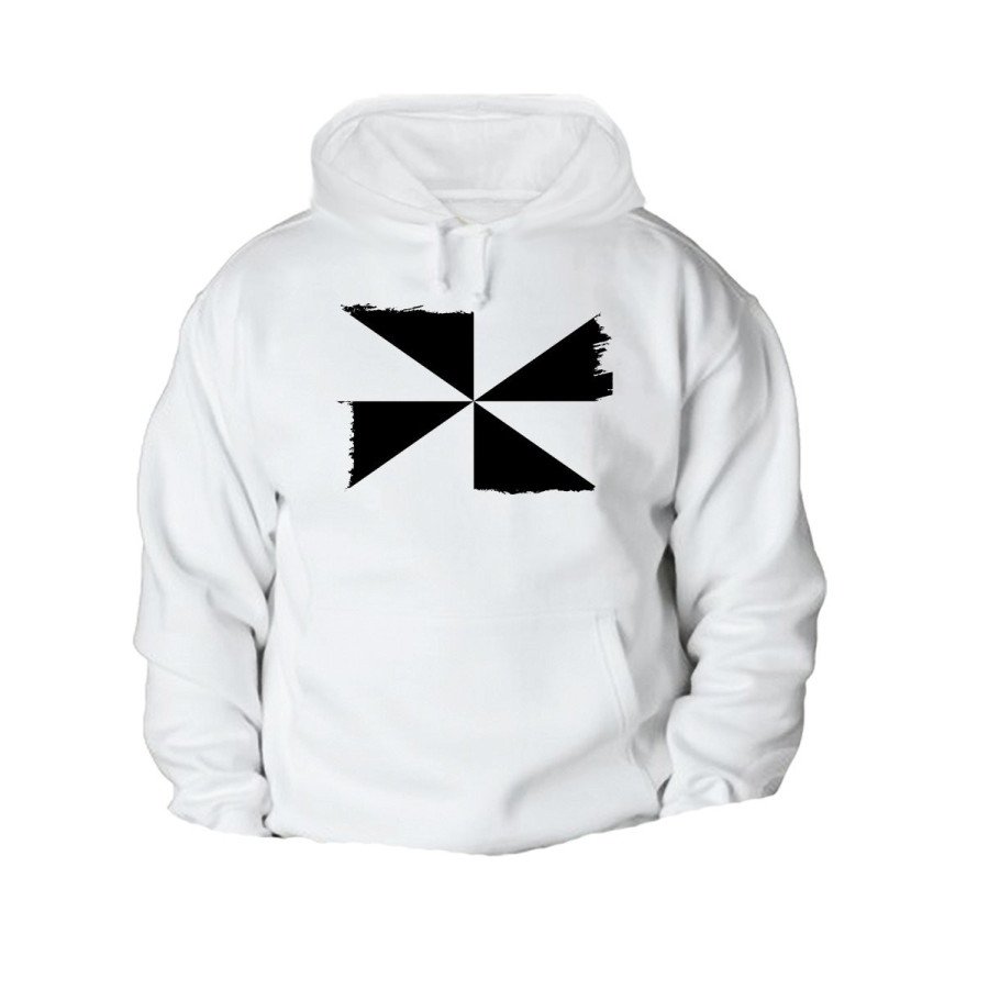 SUDADERA con CAPUCHA bandera de ceuta españa comunidad autonoma con BOLSILLOS