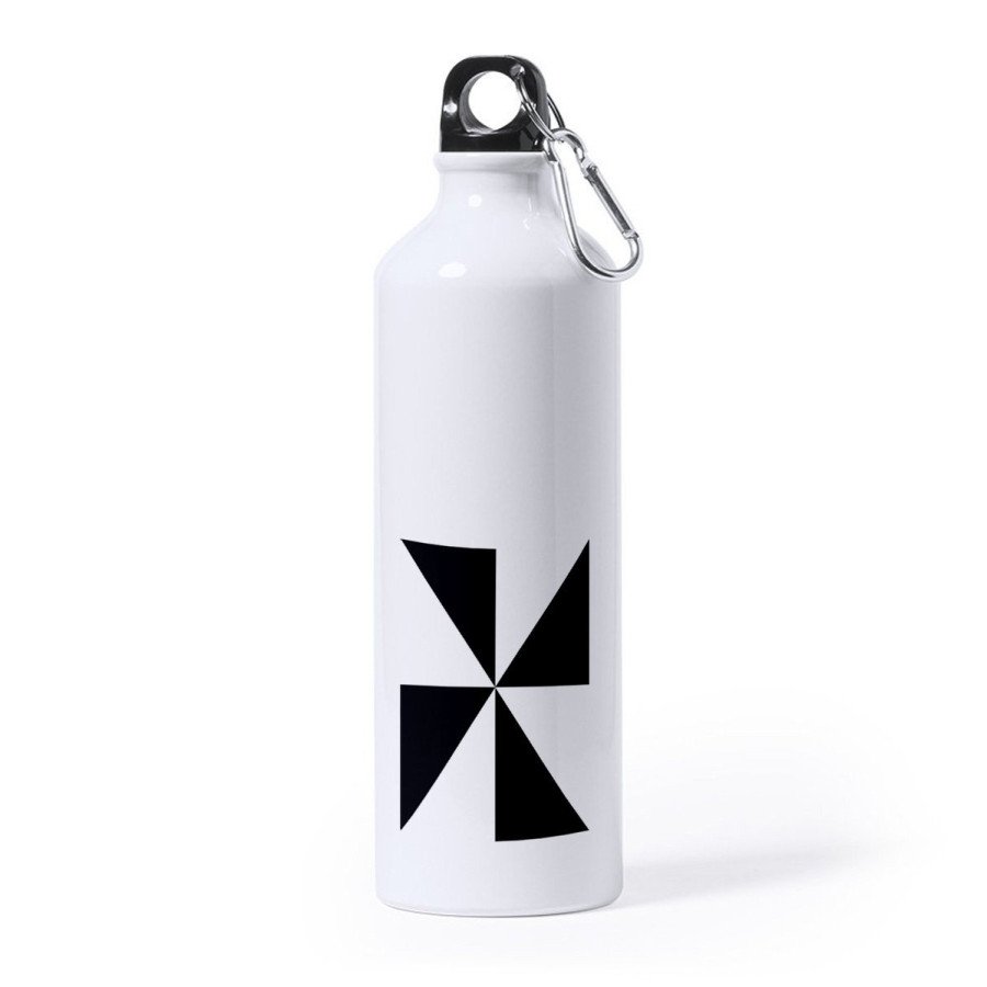 Bidón Grande 800 ml acero inoxidable bandera de ceuta españa comunidad autonoma deporte deportivo mosqueton botella