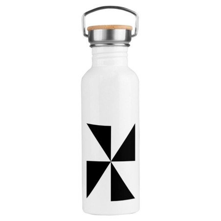 Bidón 750 ml acero inoxidable estilo retro bandera de ceuta españa comunidad autonoma deporte deportivo botella