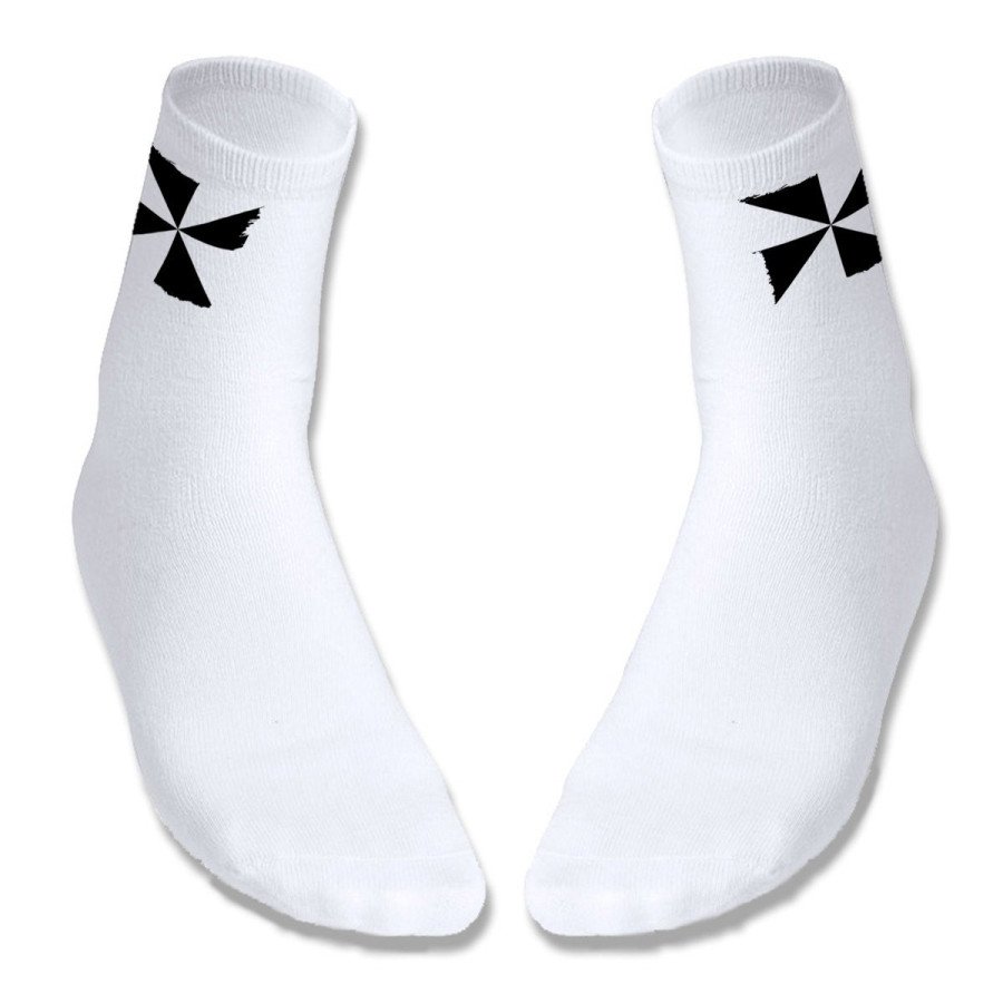 Par de calcetines suaves talla S-M bandera de ceuta españa comunidad autonoma deportivos moda poliester