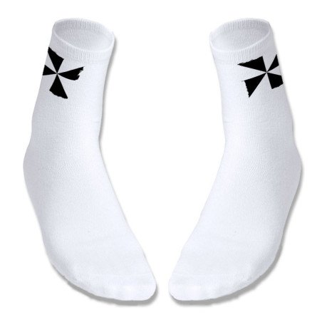 Par de calcetines suaves talla S-M bandera de ceuta españa comunidad autonoma deportivos moda poliester