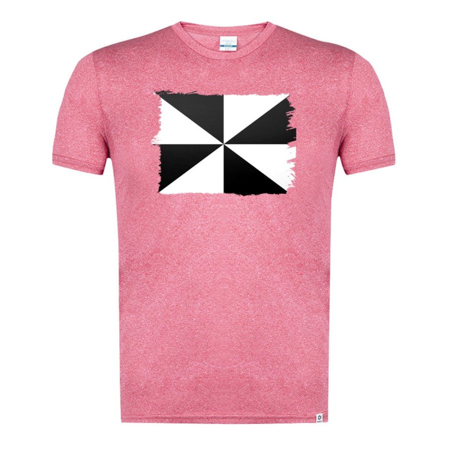 CAMISETA Roja mezcla bandera de ceuta españa comunidad autonoma moda verano tshirt