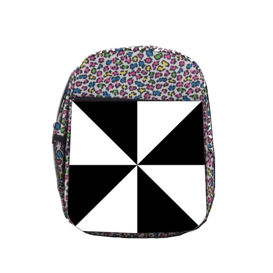 Mochila LUNARES ESTAMPADO bandera de ceuta españa comunidad autonoma escolar personalizado picnic excursión deporte