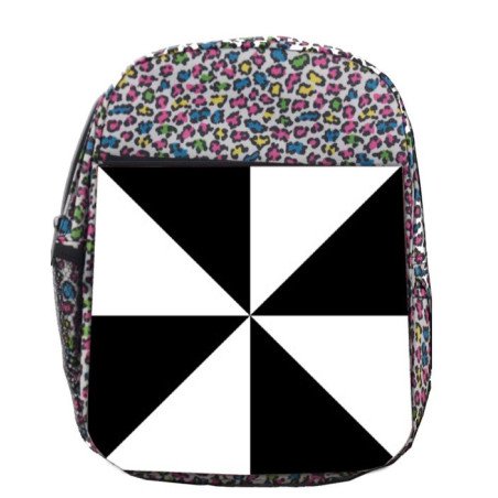 Mochila LUNARES ESTAMPADO bandera de ceuta españa comunidad autonoma escolar personalizado picnic excursión deporte