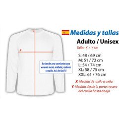 CAMISETA MANGA LARGA bandera de euskadi españa comunidad autonoma vasca personalizada