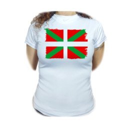 CAMISETA MUJER bandera de...