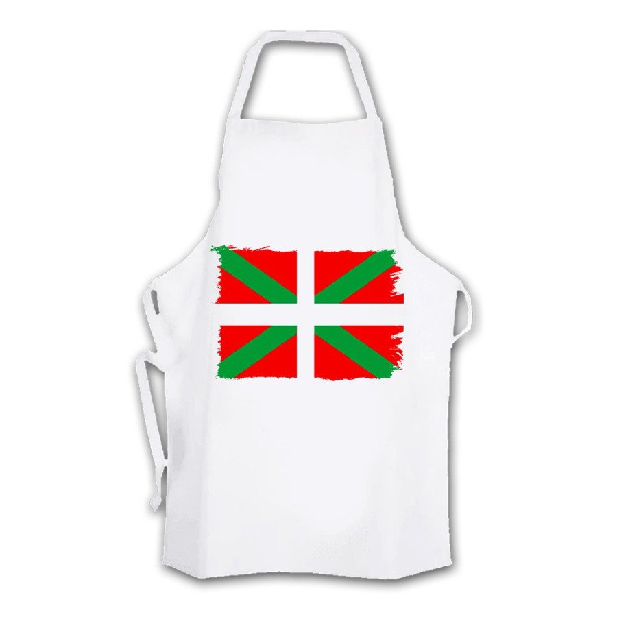 Delantal talla adulto bandera de euskadi españa comunidad autonoma vasca cocina personalizado