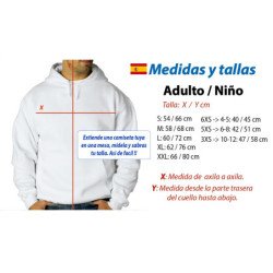 SUDADERA con CAPUCHA bandera de euskadi españa comunidad autonoma vasca con BOLSILLOS