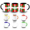Taza colores bandera de euskadi españa comunidad autonoma vasca color personalizada