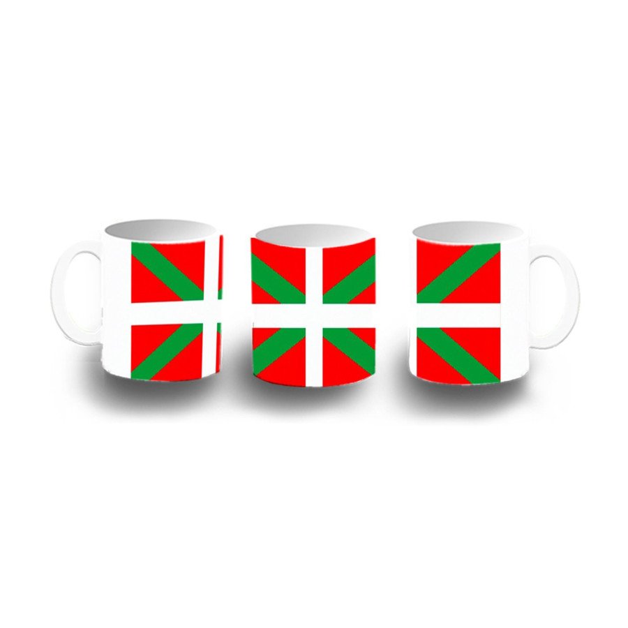 Taza de plástico bandera de euskadi españa comunidad autonoma vasca niños personalizada