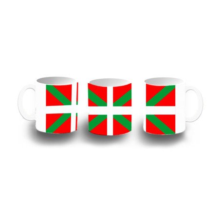 Taza de plástico bandera de euskadi españa comunidad autonoma vasca niños personalizada