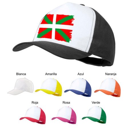 Gorra colores bandera de euskadi españa comunidad autonoma vasca color personalizada