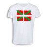 CAMISETA TACTO ALGODÓN bandera de euskadi españa comunidad autonoma vasca cómoda personalizada