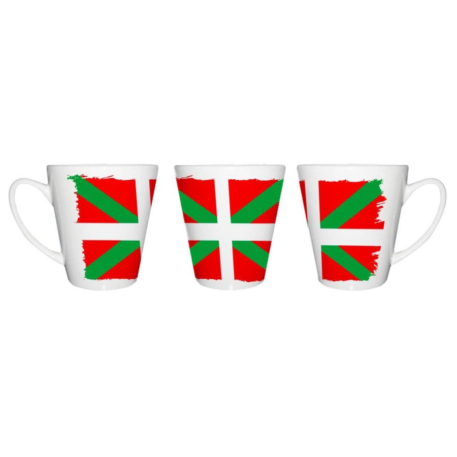 Taza cónica bandera de euskadi españa comunidad autonoma vasca conica personalizada