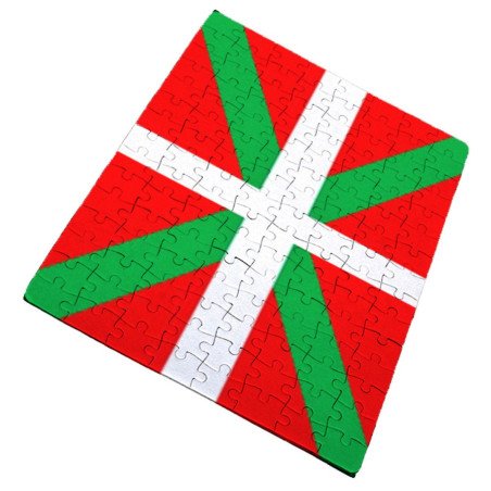 Puzzle de tamaño y piezas a ELEGIR bandera de euskadi españa comunidad autonoma vasca rompecabezas educativo puzle