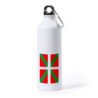 Bidón Grande 800 ml acero inoxidable bandera de euskadi españa comunidad autonoma vasca deporte deportivo mosqueton botella