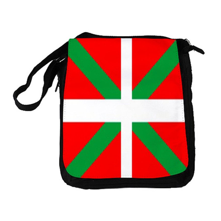 Bandolera reportero Mediana bolso bandera de euskadi españa comunidad autonoma vasca bolsa mochila hombro