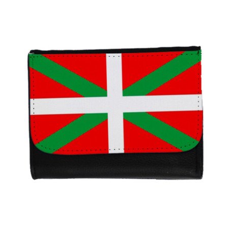 Billetera Billetero bandera de euskadi españa comunidad autonoma vasca unisex negro monedero