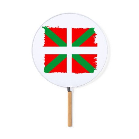 Abanico estilo pai pai bandera de euskadi españa comunidad autonoma vasca moda primavera verano elegante