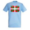 CAMISETA Azul Cielo bandera de euskadi españa comunidad autonoma vasca moda verano personalizada