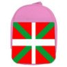 Mochila Rosa bandera de euskadi españa comunidad autonoma vasca escolar personalizado picnic excursión deporte