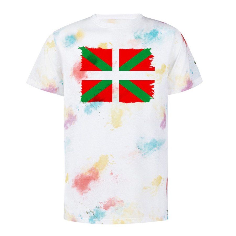 CAMISETA marcas colores bandera de euskadi españa comunidad autonoma vasca personalizada