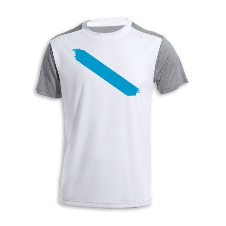 CAMISETA DISEÑO bicolor bandera de galicia españa comunidad autonoma personalizada