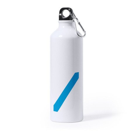 Bidón Grande 800 ml acero inoxidable bandera de galicia españa comunidad autonoma deporte deportivo mosqueton botella