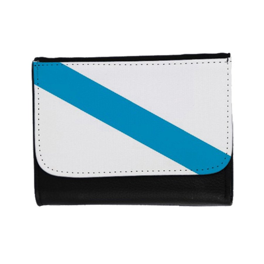 Billetera Billetero bandera de galicia españa comunidad autonoma unisex negro monedero