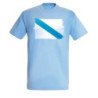 CAMISETA Azul Cielo bandera de galicia españa comunidad autonoma moda verano personalizada