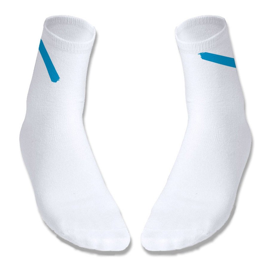 Par de calcetines suaves talla S-M bandera de galicia españa comunidad autonoma deportivos moda poliester