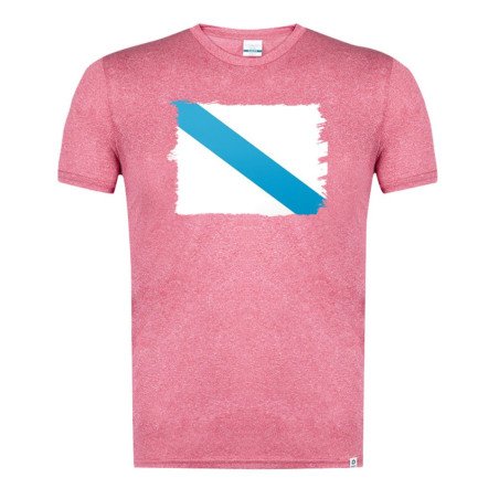 CAMISETA Roja mezcla bandera de galicia españa comunidad autonoma moda verano tshirt