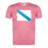CAMISETA Roja mezcla bandera de galicia españa comunidad autonoma moda verano tshirt