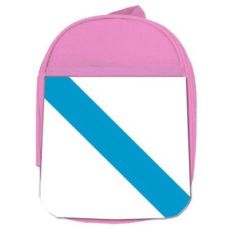 Mochila Rosa bandera de galicia españa comunidad autonoma escolar personalizado picnic excursión deporte