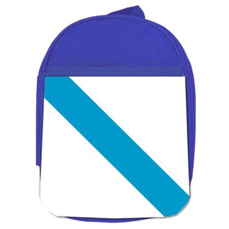 Mochila Azul bandera de galicia españa comunidad autonoma escolar personalizado picnic excursión deporte