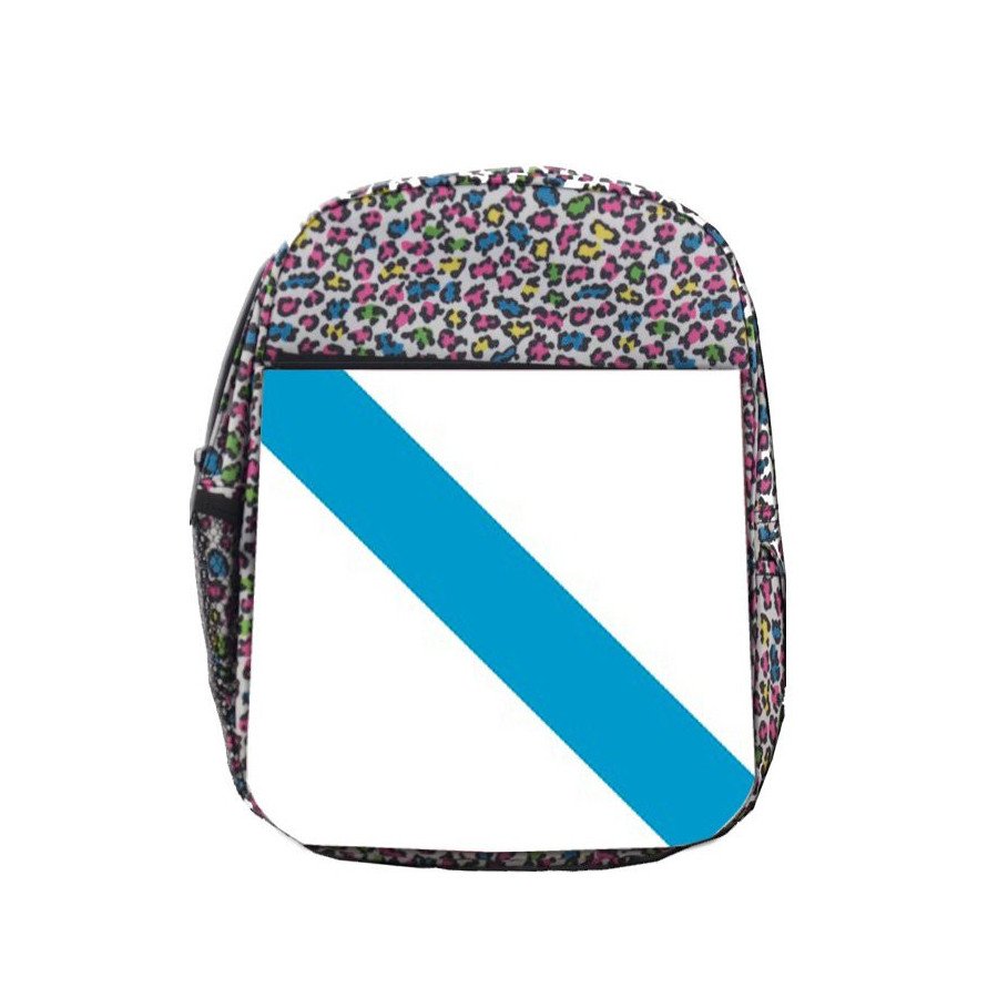 Mochila LUNARES ESTAMPADO bandera de galicia españa comunidad autonoma escolar personalizado picnic excursión deporte