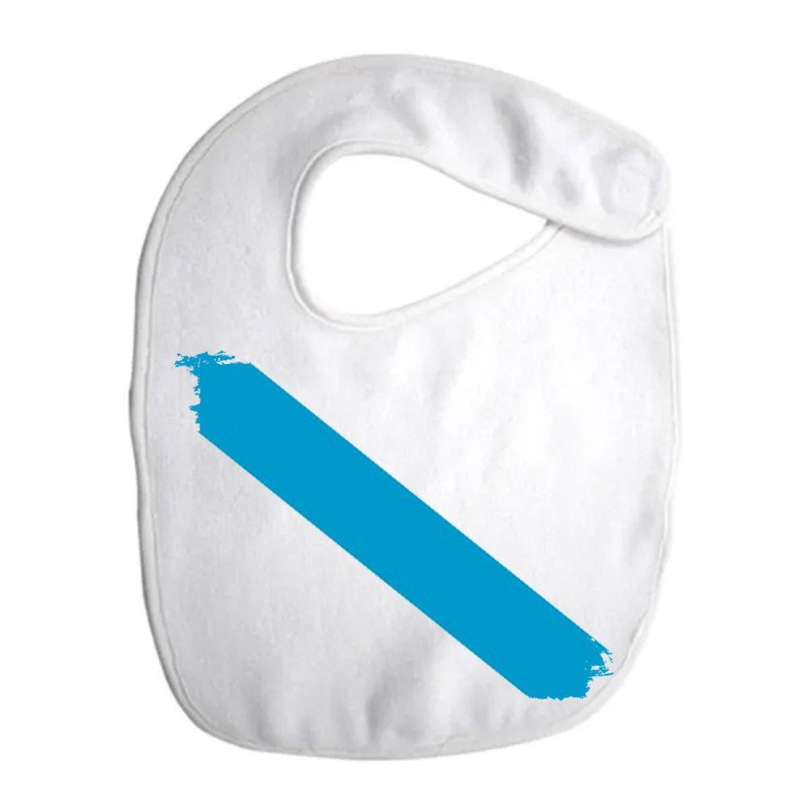 Babero colores bandera de galicia españa comunidad autonoma personalizado bebe