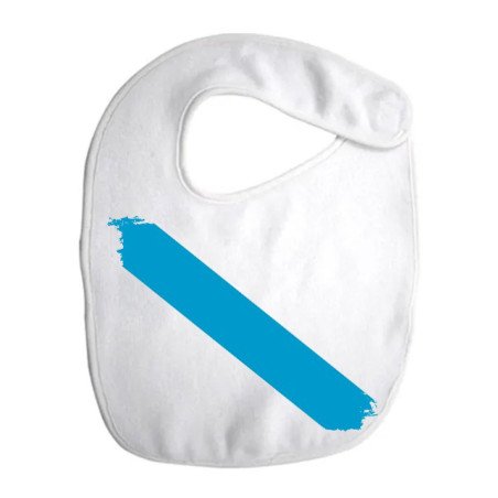 Babero colores bandera de galicia españa comunidad autonoma personalizado bebe