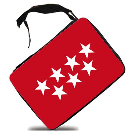 Estuche bandera de madrid españa comunidad autonoma escolar case