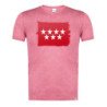 CAMISETA Roja mezcla bandera de madrid españa comunidad autonoma moda verano tshirt