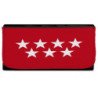 Billetera Billetero bandera de madrid españa comunidad autonoma mujer señora negro monedero