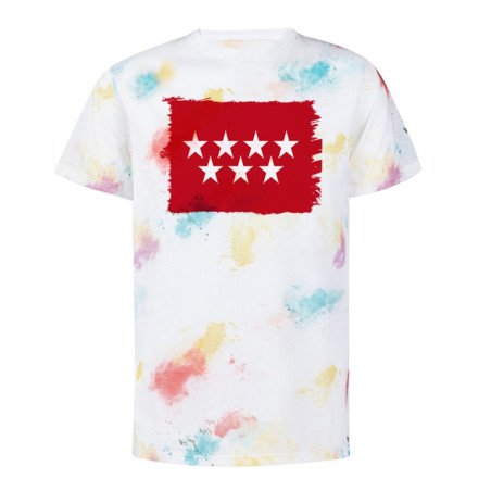 CAMISETA marcas colores bandera de madrid españa comunidad autonoma personalizada