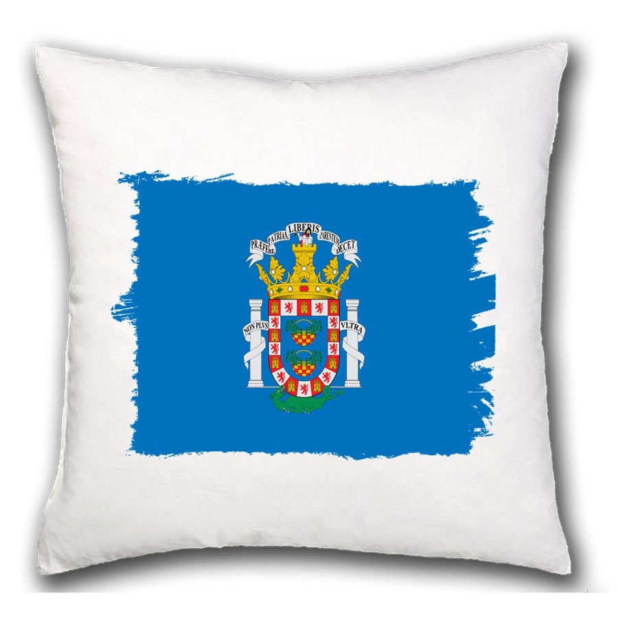 Cojín bandera de melilla españa comunidad autonoma hogar comodo personalizado