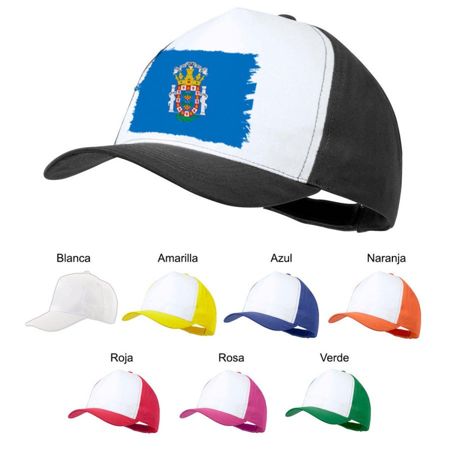 Gorra colores bandera de melilla españa comunidad autonoma color personalizada