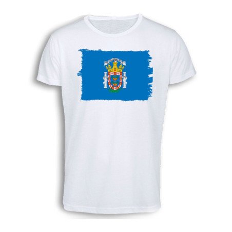 CAMISETA TACTO ALGODÓN bandera de melilla españa comunidad autonoma cómoda personalizada