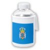 Bidón cristal con Funda soft shell bandera de melilla españa comunidad autonoma tapon seguridad botella