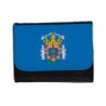 Billetera Billetero bandera de melilla españa comunidad autonoma unisex negro monedero