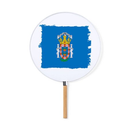 Abanico estilo pai pai bandera de melilla españa comunidad autonoma moda primavera verano elegante