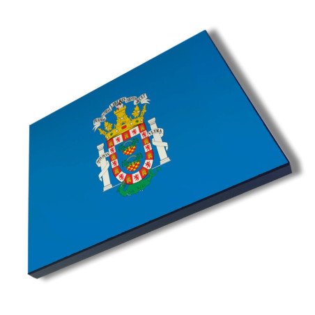 Panel fotográfico decorativo bandera de melilla españa comunidad autonoma cuadro acabado brillante elegante pared